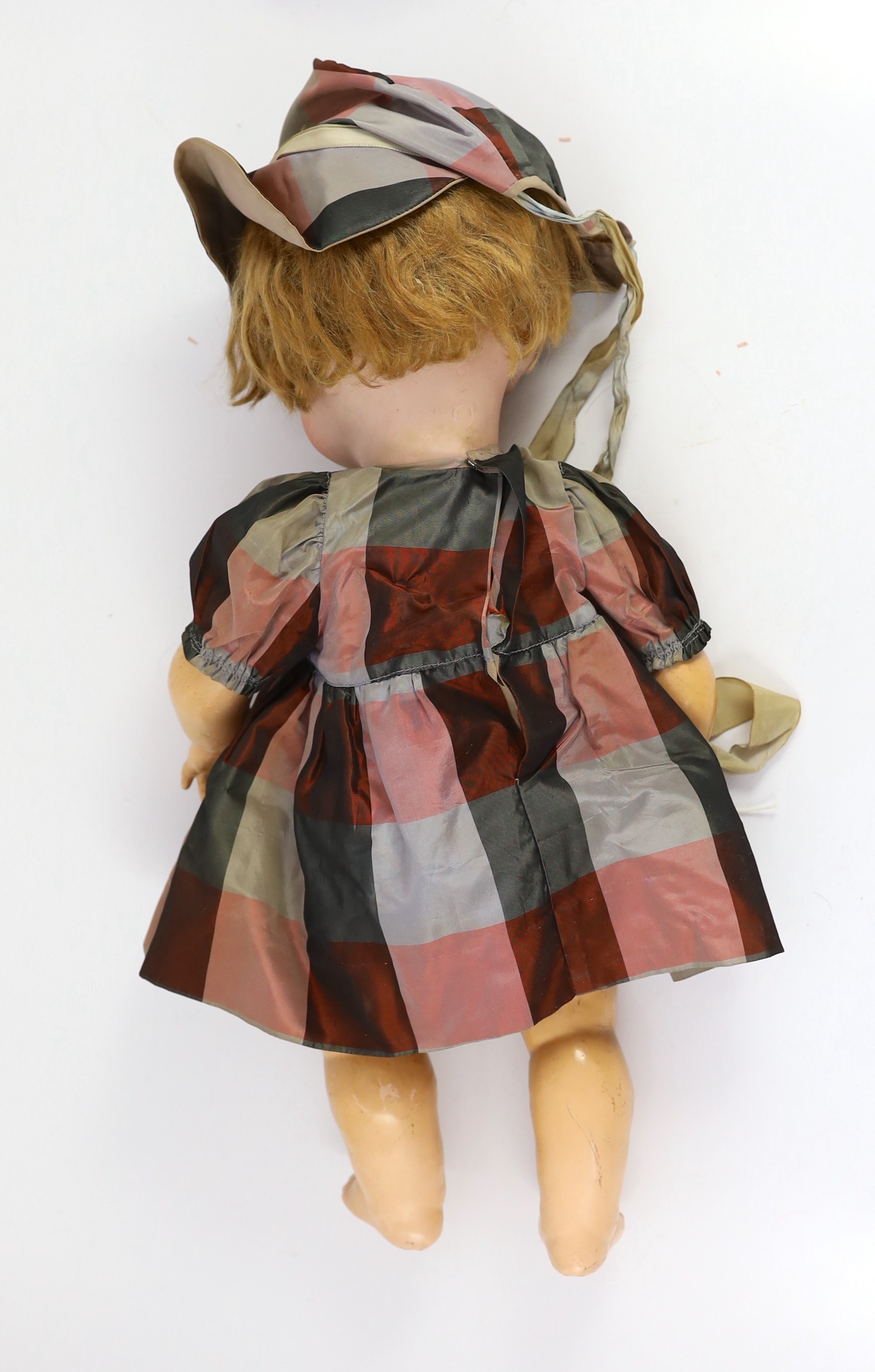 A Simon & Halbig walking-talking bisque doll, 9in.